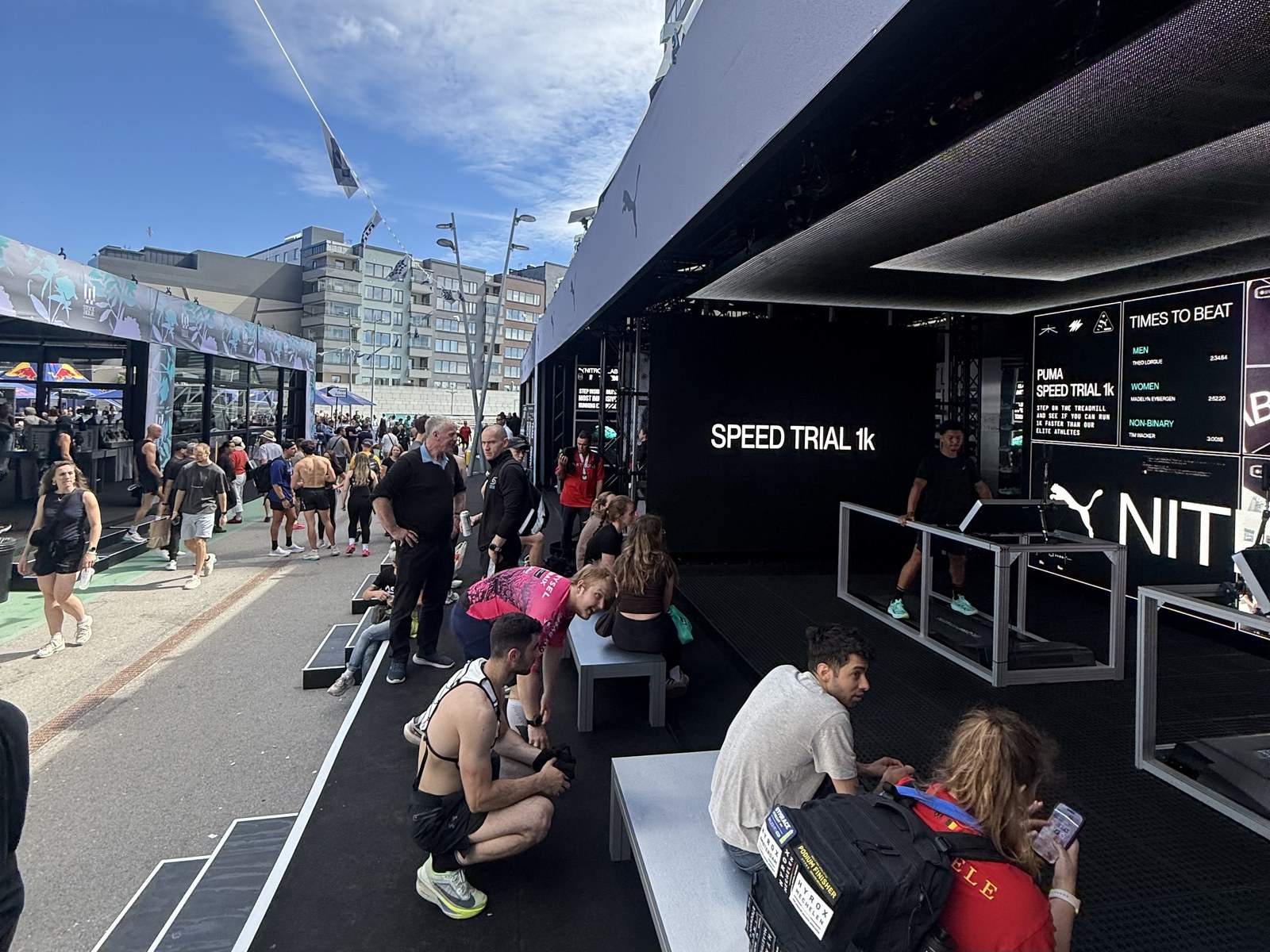 HYROX activation on the boardwalk