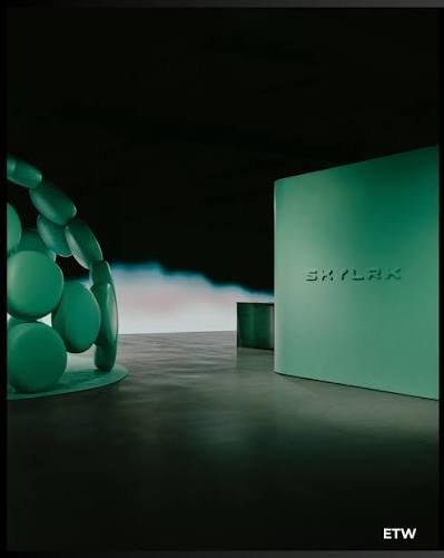 Skylrk embossed logo wall